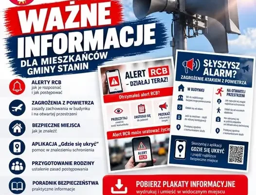 Gmina Stanin zachęca mieszkańców do zapoznania się z materiałami MSWiA o bezpieczeństwie