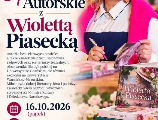 Spotkanie autorskie z Wiolettą Piasecką w Gminnej Bibliotece Publicznej w Staninie