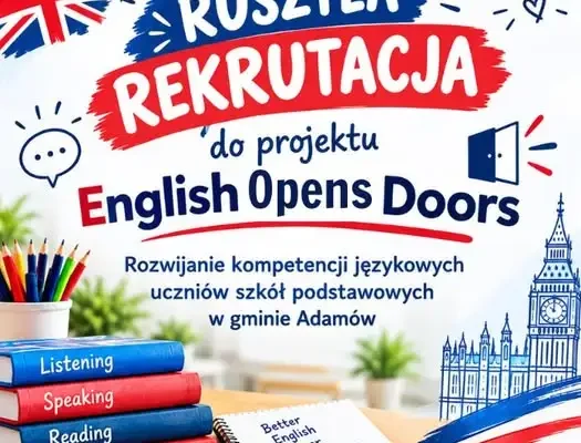 Gmina Adamów stawia na angielski – rusza projekt „English Opens Doors”