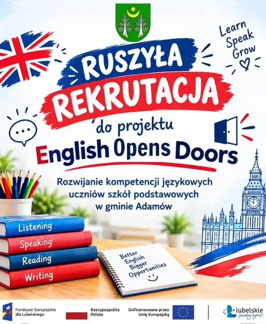 Gmina Adamów stawia na angielski – rusza projekt „English Opens Doors”