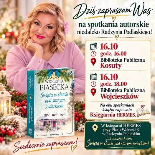 Spotkania autorskie w Kosutach i Wojcieszkowie – dziś okazja do rozmowy z pisarzem