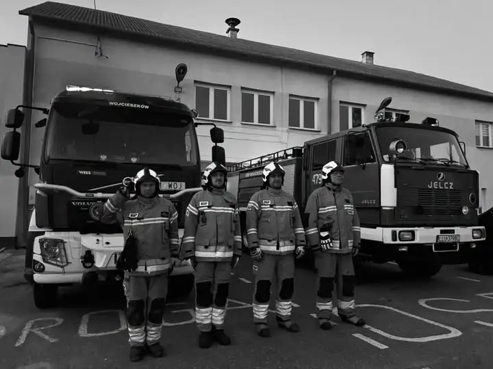 Hołd strażaków z OSP Wojcieszków dla kolegów poległych w Nisku
