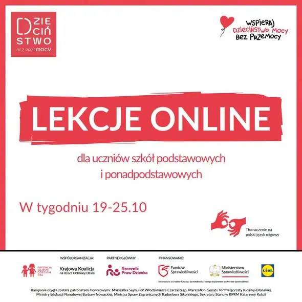 Dzieciństwo bez Przemocy: lekcje online uczą bezpieczeństwa i relacji