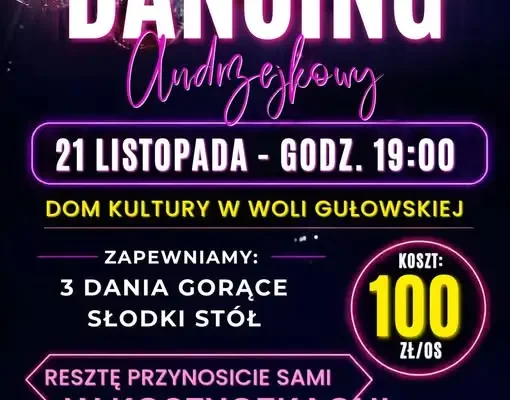 Andrzejkowy wieczór taneczny w Woli Gułowskiej – zapisy trwają