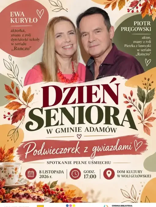 Dzień Seniora w gminie Adamów: spotkanie z gwiazdami „Rancza”