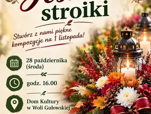 Warsztaty jesiennych stroików w Woli Gułowskiej – zapisy trwają