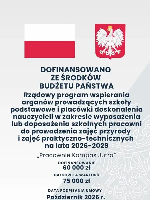 Gmina Krzywda inwestuje w edukację: 60 tys. zł na nowoczesne pracownie w dwóch szkołach