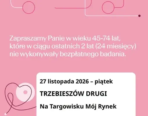 Mammobus w Trzebieszowie Drugim – bezpłatne badania dla mieszkanek gminy